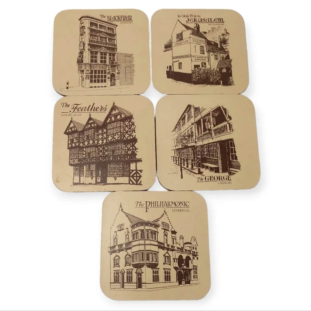 Drink Coasters Set of 5 Famous Places International